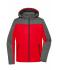 Men Men's Winter Jacket Red/anthracite-melange 8493