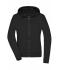 Ladies Ladies' Hooded Softshell Jacket Black/black 8614