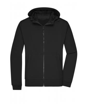 Herren Men's Hooded Softshell Jacket Black/black 8618