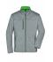 Herren Men's Softshell Jacket Dark-melange/green 8619