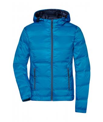 Donna Ladies' Hooded Down Jacket Blue/navy 8622