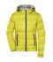 Donna Ladies' Hooded Down Jacket Yellow/silver 8622