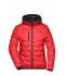 Damen Ladies' Padded Jacket Red/black 10234
