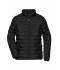 Donna Ladies' Modern Padded Jacket Black-matt 10465