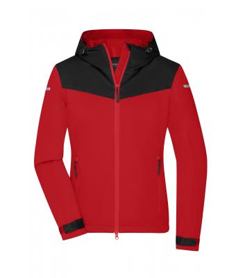 Damen Ladies' Allweather Jacket Light-red/black/light-red 10549