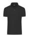 Uomo Men's Mercerised Polo Slim Fit Black 11172
