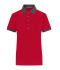 Donna Ladies' Polo Red/anthracite-melange 11173
