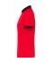 Damen Ladies' Zip-Polo Light-red/black 11177