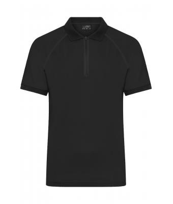 Uomo Men's Zip-Polo Black/black 11178
