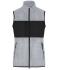 Damen Ladies' Fleece Vest Light-melange/black 11181