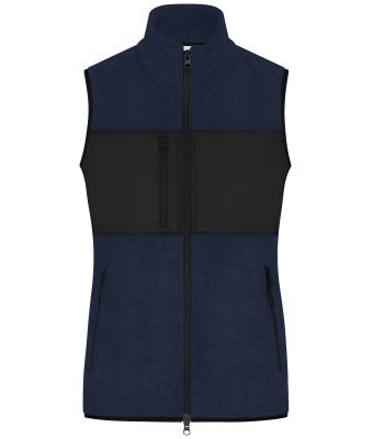 Donna Ladies' Fleece Vest Navy/black 11181