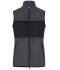 Damen Ladies' Fleece Vest Carbon/black 11181