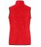 Damen Ladies' Fleece Vest Red/black 11181