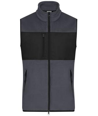 Men Men's Fleece Vest Carbon/black 11182