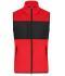 Men Men's Fleece Vest Red/black 11182