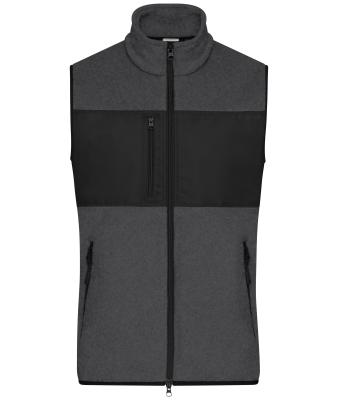 Uomo Men's Fleece Vest Dark-melange/black 11182