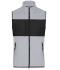 Uomo Men's Fleece Vest Light-melange/black 11182