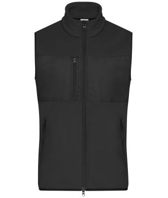 Uomo Men's Fleece Vest Black/black 11182