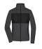 Damen Ladies' Fleece Jacket Dark-melange/black 11183