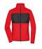 Damen Ladies' Fleece Jacket Red/black 11183