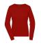 Donna Ladies' Round-Neck Pullover Red 11185