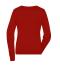 Damen Ladies' Round-Neck Pullover Red 11185