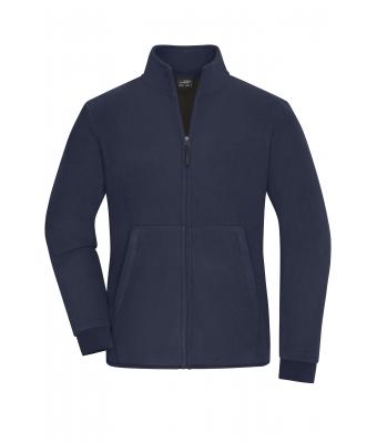 Damen Ladies' Bonded Fleece Jacket Navy/dark-grey 11463