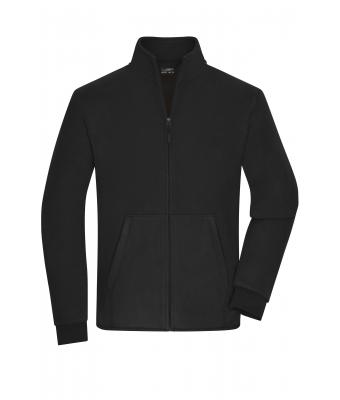 Uomo Men's Bonded Fleece Jacket Black/dark-grey 11464