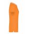 Donna Ladies' Elastic Polo Short-Sleeved Orange/white 7317