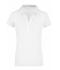 Donna Ladies' Elastic Polo Short-Sleeved White 7317