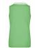 Donna Ladies' Elastic Polo Sleeveless Lime-green/white 7318