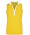 Donna Ladies' Elastic Polo Sleeveless Sun-yellow/white 7318