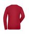 Donna Ladies' BIO Stretch-Longsleeve Work - SOLID - Red 8706