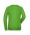 Donna Ladies' BIO Stretch-Longsleeve Work - SOLID - Lime-green 8706
