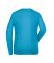 Femme T-shirt de travail manches longues BIO Stretch femme - SOLID - Turquoise 8706