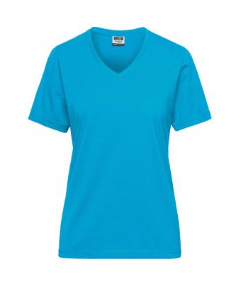 Donna Ladies' BIO Workwear T-Shirt Turquoise 8731