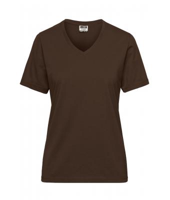 Femme T-shirt de travail BIO femme - SOLID - Marron 8731