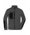 Uomo Men's Structure Fleece Jacket Black-melange/black/silver 10436