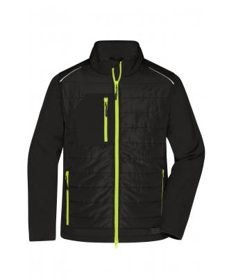 Uomo Men's Hybrid Jacket Black/neon-yellow 10440