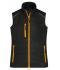 Damen Ladies' Hybrid Vest Black/neon-orange 10441