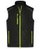 Herren Men's Hybrid Vest Black/neon-yellow 10442