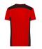 Uomo Men`s Workwear T-Shirt - STRONG - Red/black 10443