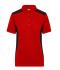 Donna Ladies' Workwear Polo - STRONG - Red/black 10444