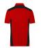 Uomo Men's Workwear Polo - STRONG - Red/black 10446