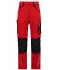 Unisex Workwear Pants Slim Line  - STRONG - Red/black 10430