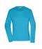 Donna Ladies' Workwear-Longsleeve-T Turquoise 10525