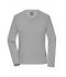 Damen Ladies' Workwear-Longsleeve-T Grey-heather 10525