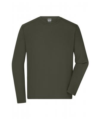 Uomo Men's Workwear-Longsleeve-T Olive 10526