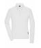 Donna Ladies' Workwear-Longsleeve Polo White 10527