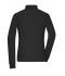 Donna Ladies' Workwear-Longsleeve Polo Black 10527